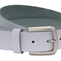 split lederen witte dames/heren riem