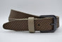 golf gelaserde taupe echt lederen riem