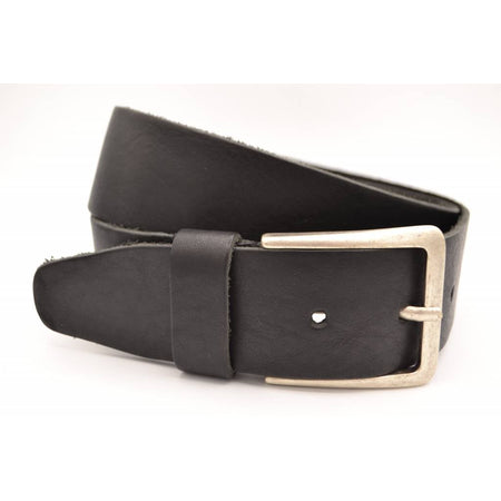 mooie zwarte vintage volnerf jeansriem