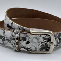 Zwart print kinderriem 3cm breed.