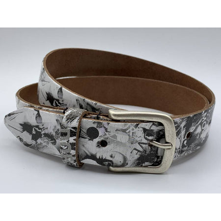 Zwart print kinderriem 3cm breed.