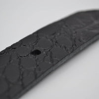 3cm zwarte italiaans volnerf lederen casual riem