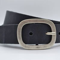 4cm split lederen antracite riem.