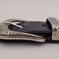 4cm western blauwe volnerf lederen riem