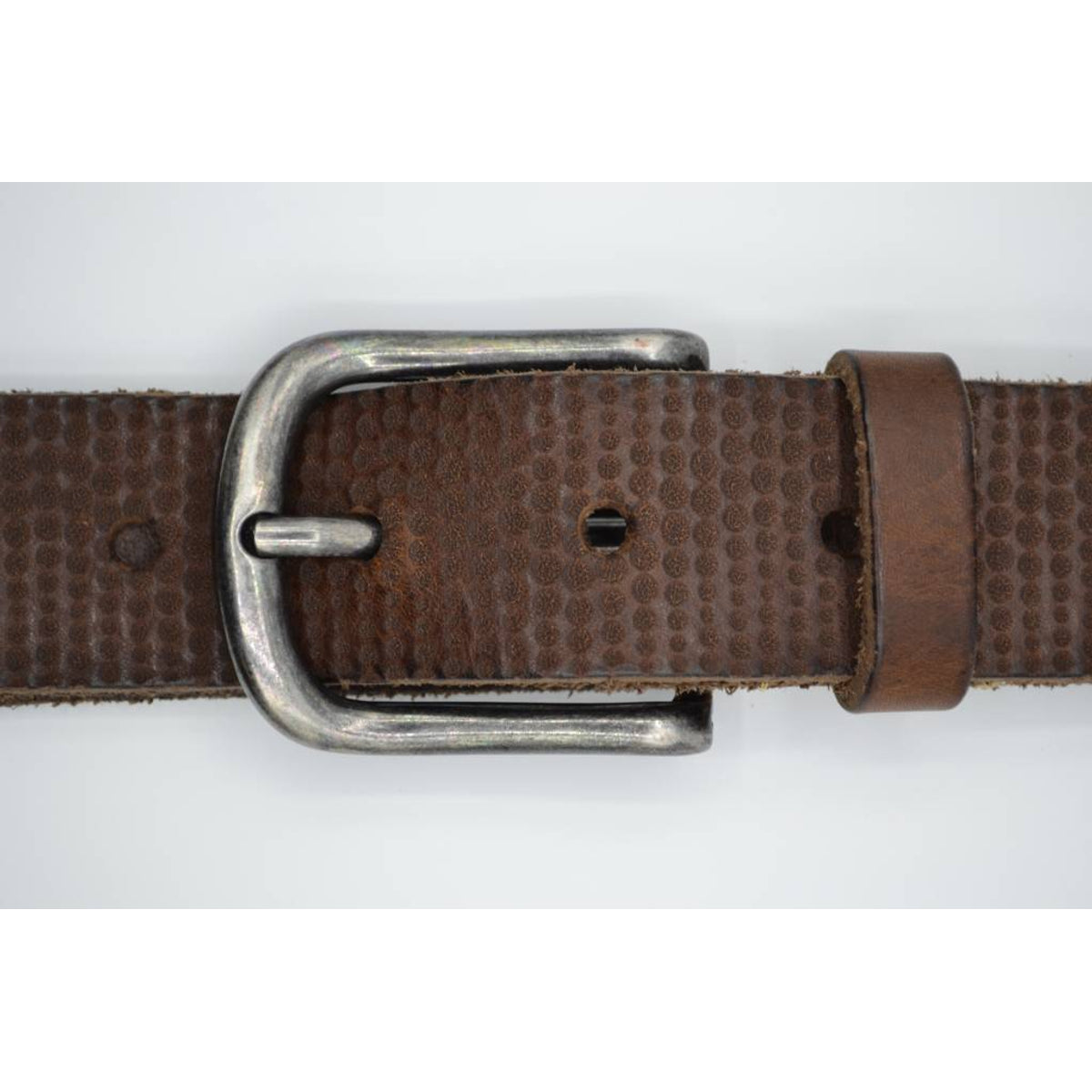 Galaxy gelaserde bruine echt lederen riem