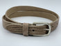 taupe 2cm brede krokodillen print damesriem