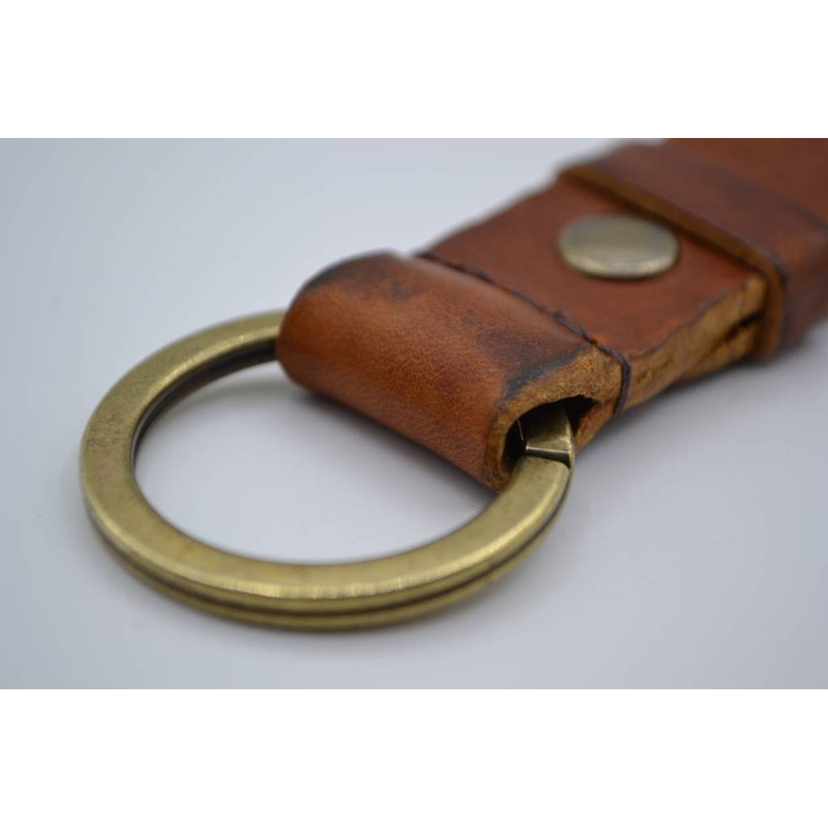 Cognac vintage sleutelhanger met naam of logo