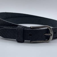 2cm brede damesriem met zwarte slangenprint