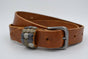 3cm cognac studriem van Italiaans volnerf leer