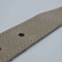 35mm taupe gestikte italiaans volnerf lederen riem 
