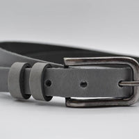 licht grijze 20mm brede riem met dubbele lus