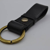 zwarte vintage sleutelhanger met naam of logo