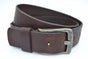 Stoere bruine riem met gave details