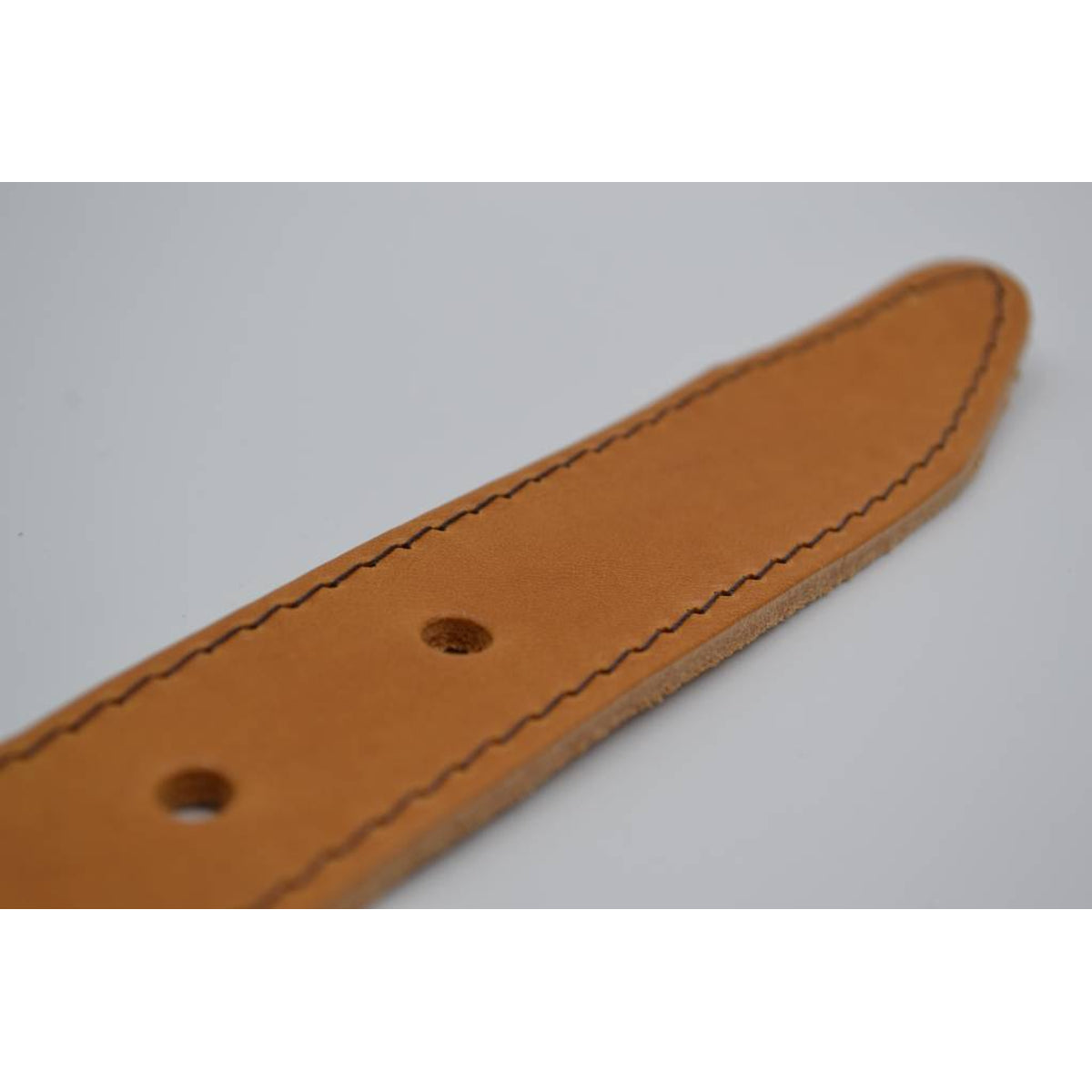 35mm cognac gestikte italiaans volnerf lederen riem