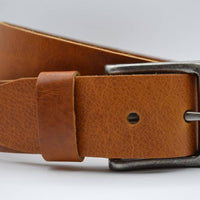 mooie strakke cognac volnerf jeansriem