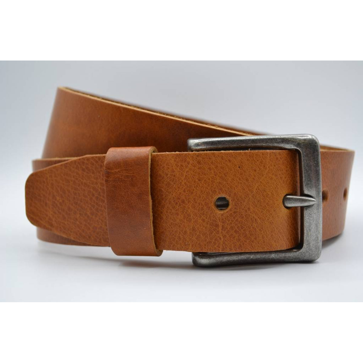 mooie strakke cognac volnerf jeansriem