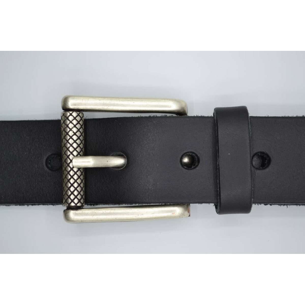 zwarte italiaans volnerf lederen casual riem