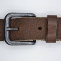 golf gelaserde bruine echt lederen riem