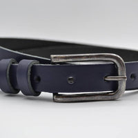 donker blauwe 20mm brede riem met dubbele lus 