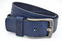 Stoere blauwe riem met gave details
