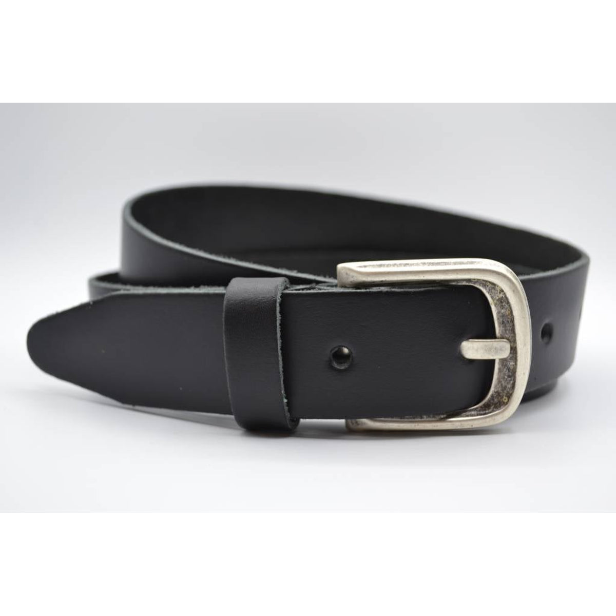 split lederen 35 mm zwarte casual riem