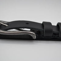 zwarte 20mm brede riem met dubbele lus