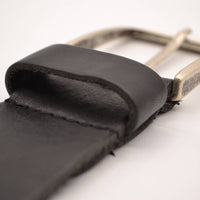 mooie zwarte vintage volnerf jeansriem