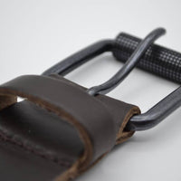 split lederen 40mm bruine casual riem