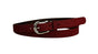 Glitter bordeaux rode riem