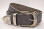 4cm western grijze volnerf lederen riem