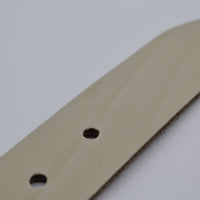 split lederen 40mm ecru casual riem