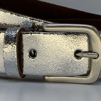 Zilver kleurige riem van 3cm breed