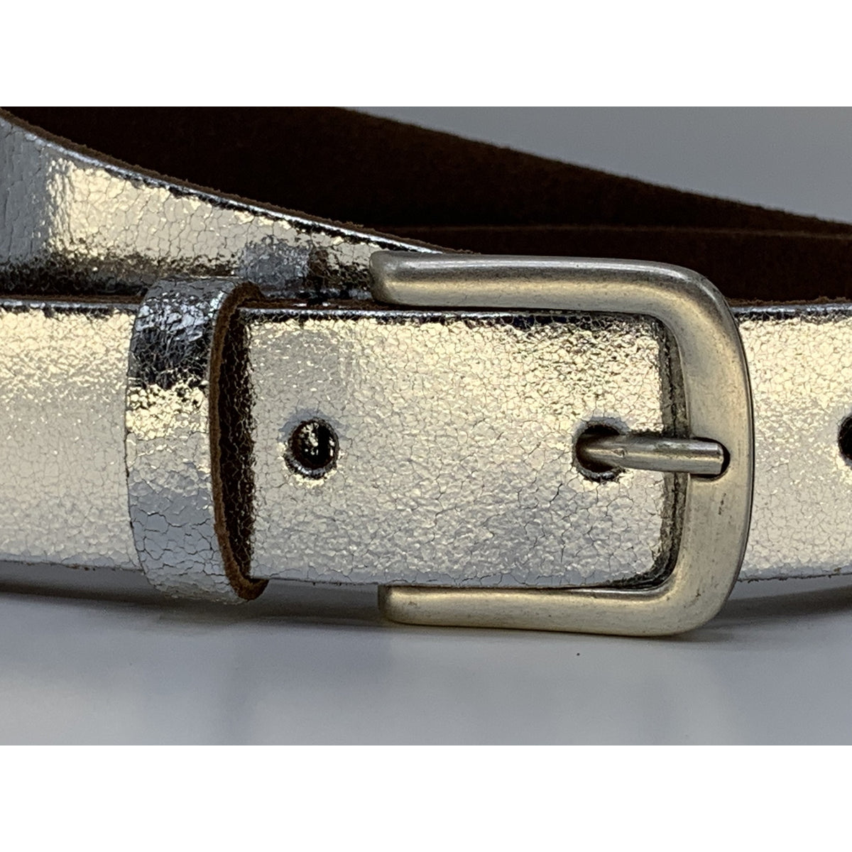 Zilver kleurige riem van 3cm breed