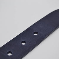 blauwe italiaans volnerf lederen casual riem