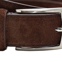 Bruine suede 35mm brede riem.
