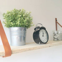 Leren Plankdragers Cognac inclusief plank