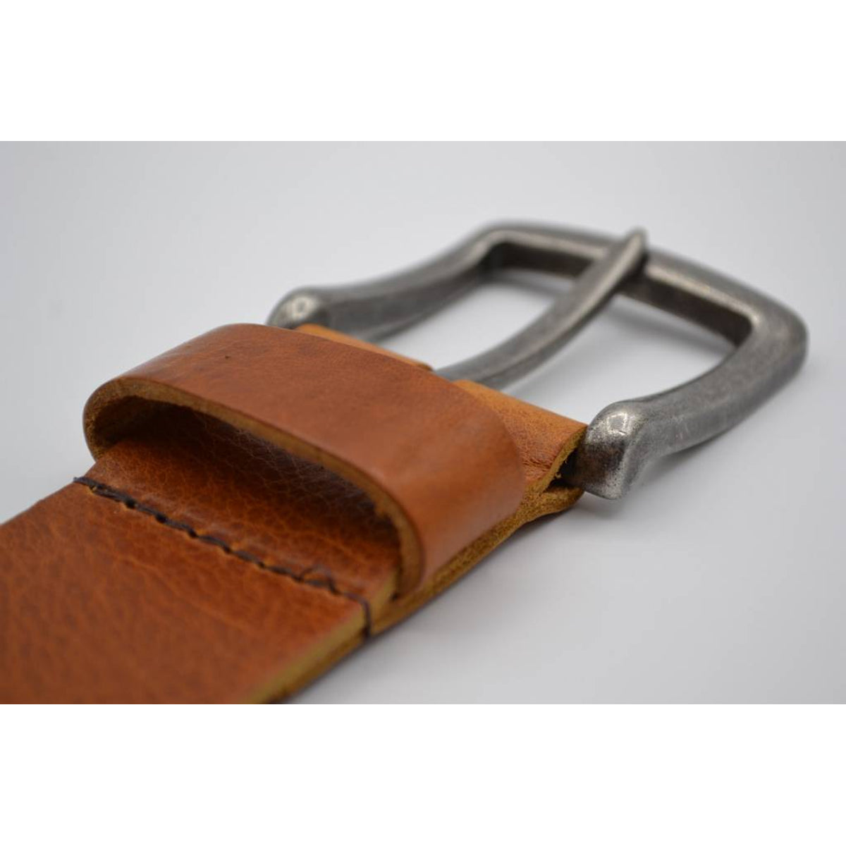 mooie strakke cognac volnerf jeansriem