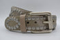 4cm taupe volle studriem van Italiaans volnerf leer
