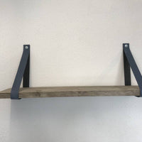 Leren Plankdragers blauw