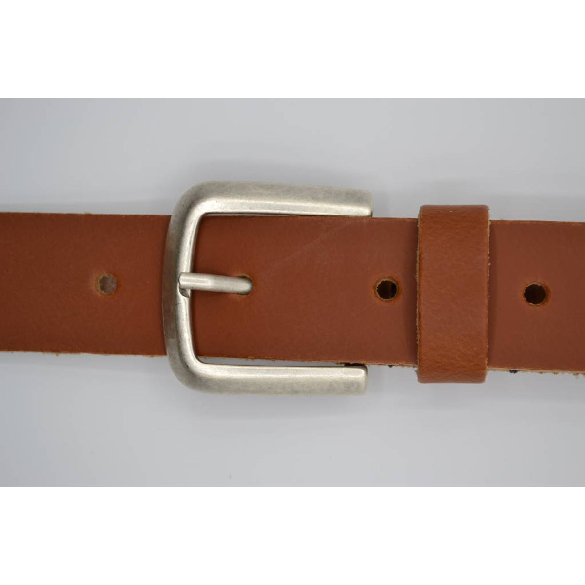 split lederen cognac kinder riem