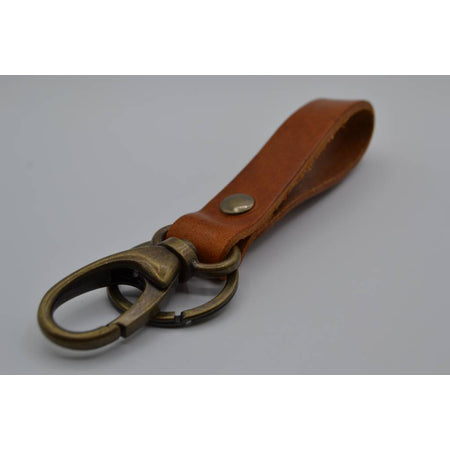 Sleutelhanger met naam van Cognac echt leer