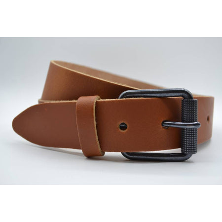 split lederen 40mm cognac casual riem