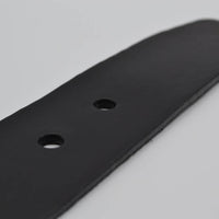 4,5cm zwarte studriem van Italiaans volnerf leer