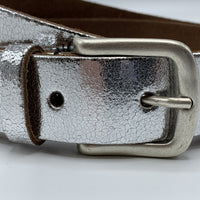 Zilver kleurige riem van 3cm breed