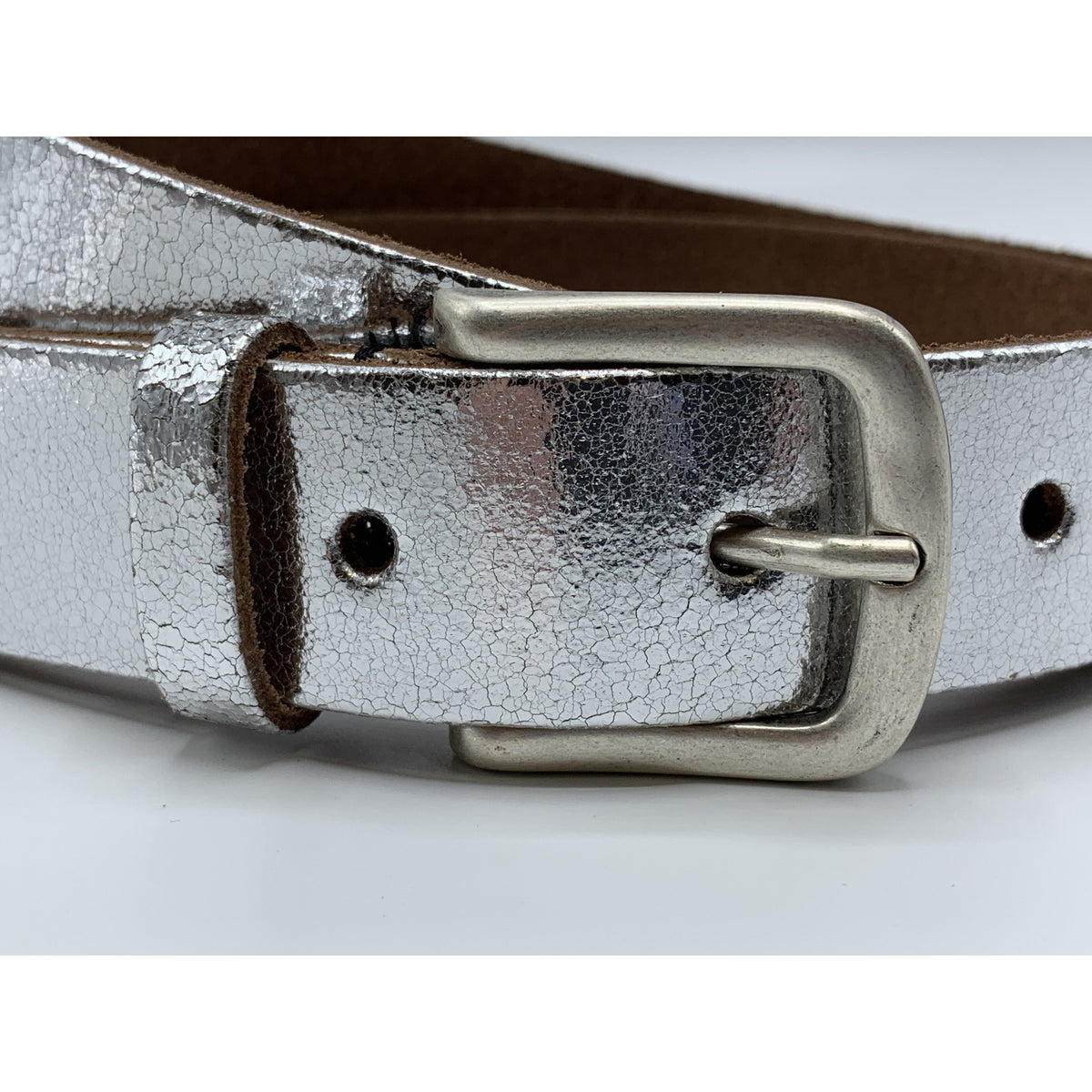 Zilver kleurige riem van 3cm breed