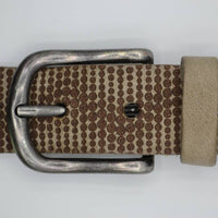 Galaxy gelaserde taupe echt lederen riem