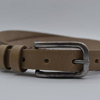 taupe 20mm brede riem met dubbele lus