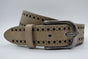 4cm taupe diep gelaserde volnerf riem