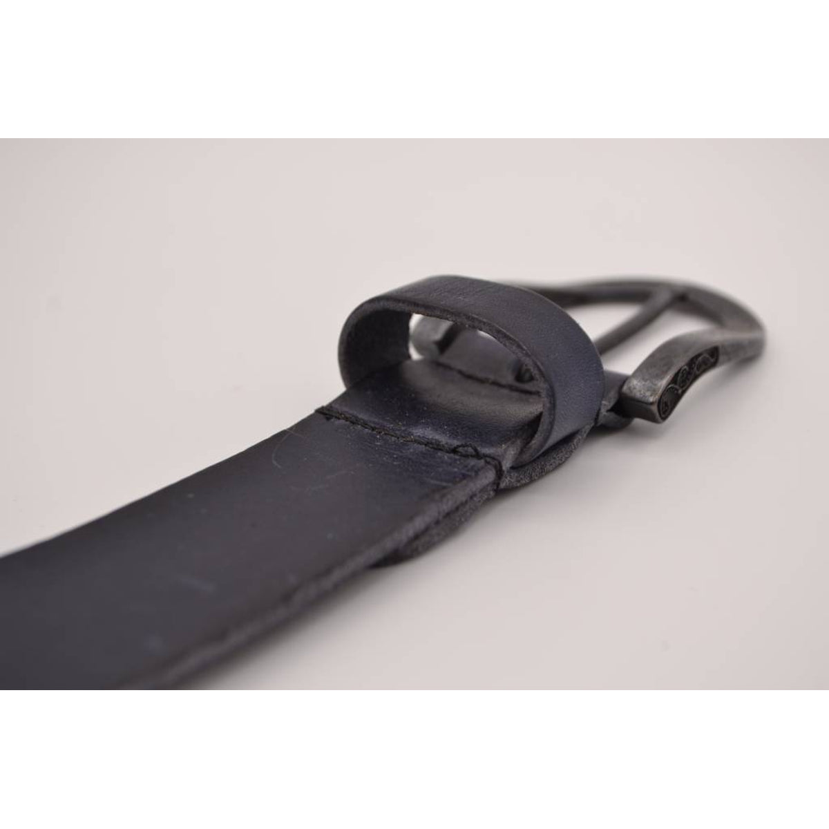 Blauwe Jeans riem met slingerpunt