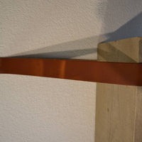 Leren Plankdragers Cognac inclusief plank